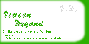 vivien wayand business card